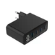 Зарядное устройство Gembird TAUCPDQC100LCD-01BK GaN 1xUSB-A (QC3.0 30W)+3xType-C (PD 100W) - изображение 2