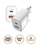 Мережевий зарядний пристрій Sigma mobile PS3301 X-power 33 W GaN, PD, QC (1xUSB-C + 1xUSB-A) White - зображення 3