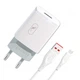 Сетевое зарядное устройство SkyDolphin SDMZP000180 SC06V (1USBx2.4A) White + кабель microUSB - изображение 1