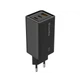 Сетевое зарядное устройство ColorWay CWCHS039PDBK GaN3 Pro Power Delivery (2USB Type-C PDx3A 1USBx3A) Black - изображение 1