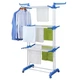 Багатоярусна сушарка до 50 кг Garment Rack With Wheels(172х73х64) - зображення 8