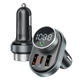 FM-модулятор/дисплей Proove Launcher Sound Link 30W (PD+QC3.0) Type-C+USB (FMSL30110001) UA - зображення 4