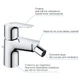 Grohe StartEdge Смеситель для биде, хром (23345001) - изображение 6