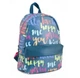 Рюкзак подростковый школьный Yes Happy love 35x27x13 см для девочек ортопедическая спинка облегченная конструкция прочный полиэстер яркий принт - изображение 1