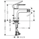 Hansgrohe Rebris S Змішувач для біде, Matt Black (72210670) - зображення 2