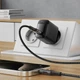Мережевий зарядний пристрій ACEFAST A112 PD45W GaN single USB-C charger (EU) Black - изображение 5
