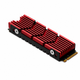 Радиатор охлаждения для SSD M.2 2280 NVMe/SATA с металлическим бэкплейтом, магниево-алюминиевый сплав, бордовый (00287) - изображение 1