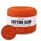 Пряжа трикотажная YarnArt Cotton Club, Оранжевый №7332 – 100% хлопок, для сумок, корзин, ковриков, декора (ЯрнАрт Коттон Клаб) - изображение 1