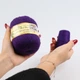 Пряжа из Норки (пух) Norka с дополнительной нитью, 50 г/350 м, Лиловый No821 . Нитки для вязания: полушерсть, кашемир спицами, крючком, машиной - изображение 2