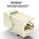 Модуль WANJEED Keystone RJ-45 FTP Cat 6a безінструментальний Сірий (1-14655) - зображення 7