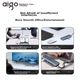 Док-станція розширення Aigo Type-C, концентратор USB 3.0, адаптер HDMI, конвертер для док-станції для ноутбука 4K60Hz Ultra HD, швидка зарядка PD100W, T05-H3 (метал) - зображення 6
