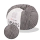 YarnArt Jeans, Серый №46 – пряжа нити для вязания спицами и крючком (игрушки, одежда), 55% хлопок, 45% акрил, 50 г/160 м, полухлопок Ярнарт - изображение 1