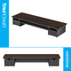Столик для ноутбука/монитора Officepro MR161DW Dark Wood/Black - изображение 4