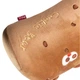 Подушка подголовник Cookie Bear мишка ортопедическая наполнитель memory foam велюровый чехол ремень с фастексом на кресло подпора спины на рабочее кресло Коричневый - изображение 4