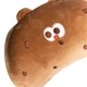 Подушка подголовник Cookie Bear мишка ортопедическая наполнитель memory foam велюровый чехол ремень с фастексом на кресло подпора спины на рабочее кресло Коричневый - изображение 5