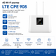 4G Wi-Fi роутер LTE CPE 908 із SIM-картою 2.4 ГГц до 150 Мбіт/с 1 LAN USB білий - изображение 1