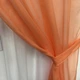 Шифоновые шторы с ламбрекеном персикового цвета на тасьме ALBO (2000003538157) - изображение 9