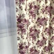 Атласные шторы в стиле прованс с фиолетовыми цветами 2шт 150х270 на тасьме ALBO (2000003539338) - изображение 4