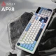 Клавиатура Ajazz AF98 Black USB-C Glacier Blue (AF98-GB) - изображение 10