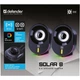 Акустична система 2.0 Defender Solar 8, 10Вт, Bluetooth, RGB підсвітка, USB, чорна (65938) - изображение 7