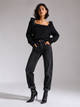 Свитер с квадратным вырезом TOPSHOP 23Y52TCHR M (94076M) Черный - изображение 1