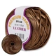Premium Yarn Leather, Бронза №04 - трикотажная ленточная пряжа с металлическим напылением, имитация кожи, Премиум Леже, для сумок, клатчей, 120 г/60 - изображение 1