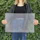 Пластиковая канва 50×33 см, белая, ячейка 4 мм — прямоугольная основа с ячейками для сумки и рукоделия - изображение 2