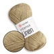 YarnArt Intense Linen, Песочный шелк №4104 - пряжа лен с лиоцелем, 50 г / 175 м, для летних топов и ажурных изделий - изображение 1