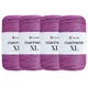 Упаковка YarnArt Macrame XL, Сиреневый №161, шнур полиэстеровый 3мм, 4шт, для сумок, макраме и декора - 130 м/250 г, 4 мотка - изображение 1