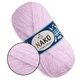 Nako Mohair Delicate, Пудровий бузок №6116 - пряжа Мохер Делікат 100 г / 500 м, 85% акрил, 10% вовна, 5% мохер, тонка, для шалей, светрів - зображення 1