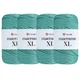 Упаковка YarnArt Macrame XL, Небесный №172, шнур полиэстеровый 3мм, 4шт, для сумок, макраме и декора - 130 м/250 г, 4 мотка - изображение 1