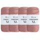 Упаковка YarnArt Macrame XL, Пудра №171, шнур полиэстеровый 3мм, 4шт, для сумок, макраме и декора - 130 м/250 г, 4 мотка - изображение 1