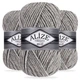 Упаковка Alize Super Lana Maxi, Серый меланж №21, 3шт - толстая полушерстяная пряжа для шапок, шарфов и снудов - Ализе Супер Лана Макси 100г/100м - изображение 1