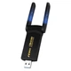 Двохдіапазонний бездротовий AX1800 WiFi-приймач FENVI 1800 Мбіт/с WiFi 6 USB адаптер, 2,4 ГГц/5 ГГц, USB 3.0 адаптер, мережна карта для ноутбука/ПК з Windows 10/11 Black (FU-AX1800) - зображення 1