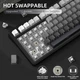 Механічна клавіатура Attack Shark X85 (градієнт чорно-білий) - зображення 5