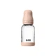 Стеклянная детская бутылочка BIBS Glass Baby Bottle Round Latex 1 pack 120 мл Slow Flow Blush - изображение 1