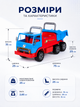 Толокар-каталка "МХ-4" 412 ORION грузовик КАМАЗ, прорезиненные колёса, высокая спинка-ручка, до 25 кг, для детей от 1 года Голубая - изображение 3
