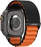Ремінець Spigen WBF1 для Apple Watch 6/7/8/9/10/11/SE/SE 3/Ultra 1/Ultra 2 44/45/46/49mm Black-Orange (AMP10145) - зображення 1