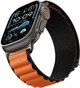 Ремінець Spigen WBF1 для Apple Watch 6/7/8/9/10/11/SE/SE 3/Ultra 1/Ultra 2 44/45/46/49mm Black-Orange (AMP10145) - зображення 7