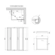 Душевая кабина Lidz Wawel SC100x80.SAT.LOW.FR, стекло Frost 5 мм + Lidz Душевой поддон KAPIELKA ST100x80х14 - изображение 2