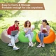 Надувне крісло-пуф Inflatable Sofa / Надувне крісло-мішок 110×110×85 см (6598-14000) - зображення 2