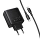 МЗП C160A Upgrade PD65W+QC3.0 (1USB-A/2C) + кабель Type-C to Type-C Black Hoco (2000003506705) - зображення 6