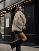 Шубка под песца удлиненная - Classyme - XL - Пепельный - (24sh) - изображение 3