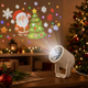 Новогодний проектор с праздничной проекцией / Светодиодный ночник-проектор / LED сольник для детей с проекцией елка, Санта-Клаус - изображение 1