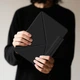 Защитный чехол Zhiting для iPad Pro 2024 11 дюймов, магнитный складной K-Fold, вращающаяся подставка, темно-черный - изображение 7