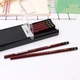 Карандаши Uni Mitsubishi HI-Uni 2B для экзаменов, с деревянным корпусом, для школьников, упаковка 12 шт - изображение 8