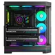 Корпус для игрового компьютера AOC ACG802B Black ATX, панорамный обзор 270°, поддержка быстросъемных/9-слотовых двух видеокарт, совместимость с системами водяного охлаждения 360 мм, 10 мест для вентиляторов. - изображение 3