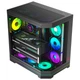 Корпус для игрового компьютера AOC ACG802B Black ATX, панорамный обзор 270°, поддержка быстросъемных/9-слотовых двух видеокарт, совместимость с системами водяного охлаждения 360 мм, 10 мест для вентиляторов. - изображение 8