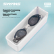 Комплект SWANS: очки для плавания с диоптриями -3.00 и шапочка, черный - изображение 8