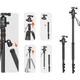 Штатив SmallRig 3935 для зеркальных фотокамер, профессиональная подставка для фотоаппаратов, портативный штатив из алюминиевого сплава для камер и телефонов, штатив с шаровой головкой и гидравлическим демпфированием для беззеркальных камер. - изображение 2